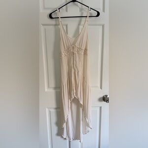 Cream Lace Trim Cover-Up